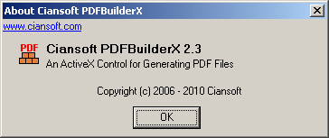 PDFBuilderX is an OCX for generating PDF files from an application.